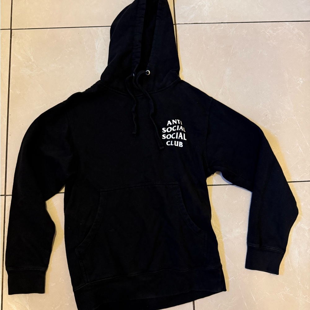 Anti Social Social Club Black Hoodie Sz XS